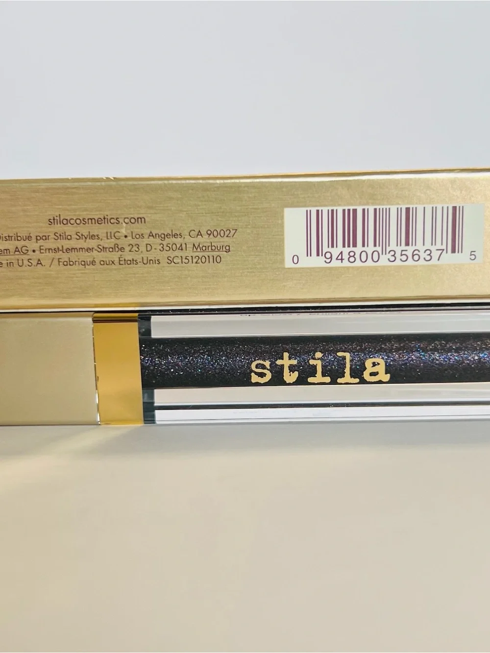 Stila Beauty Boss Lip Gloss in Sparkling Black with Iridescent Shimmer